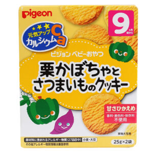 Bánh ăn dặm Pigeon cho bé vị Bí ngô và Khoai lang